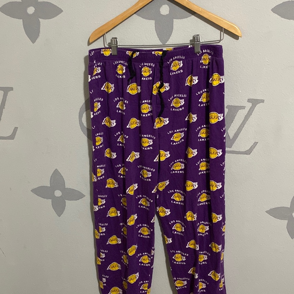 Purple LAKERS pajamas bottoms